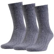 Amanda Christensen Strømper 3P Supreme Wool Sock Grå Str 39/42