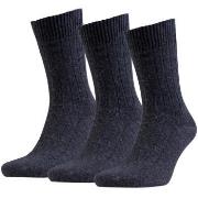 Amanda Christensen Strømper 3P Supreme Wool Sock Antracit Str 39/42