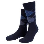 Amanda Christensen Strømper True Ankle Argyle Sock Marine/Blå Str 43/4...