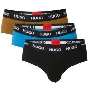 HUGO 3P Triplet Brief Svart/Blå bomull X-Large Herre