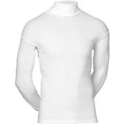 JBS Classic Roll Neck Long Sleeve Hvit bomull X-Large Herre