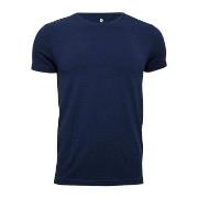 JBS of Denmark Bamboo Blend O-neck T-shirt Marine Large Herre