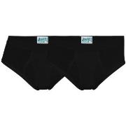 JBS 2P Organic Cotton Brief Svart økologisk bomull Small Herre