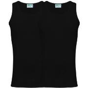JBS 2P Organic Cotton Singlet Svart økologisk bomull Medium Herre