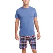 Jockey Night And Day Pyjama Short Sleeve Marine/Rød X-Large Herre