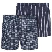 Jockey 2P Woven Boxer Shorts Marine bomull XX-Large Herre