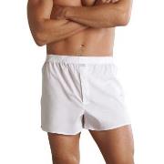 Jockey Woven Poplin Boxer Shorts Hvit bomull Large Herre