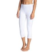 Calida Natural Comfort Capri Leggings Hvit bomull Small Dame