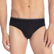 Calida Pure and Style Mini Brief Svart bomull Small Herre