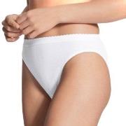 Calida Truser Slip/Hosen Minislip White Hvit bomull Large Dame