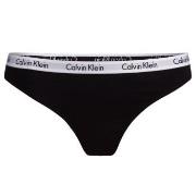 Calvin Klein Truser Carousel Thong Svart bomull Small Dame