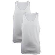 Calvin Klein 2P Modern Cotton Stretch Tank Hvit bomull Medium Herre