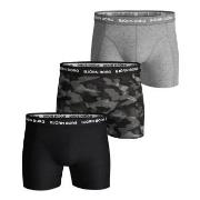 Björn Borg 3P Essential Shadeline Shorts Grå/Svart bomull Medium Herre