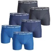 Björn Borg 6P Essential Shorts Marine/Blå bomull Large Herre