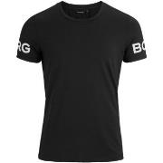 Björn Borg Performance Tee Svart polyester Small Herre