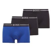 BOSS 3P Organic Cotton Trunk Svart/Blå bomull Medium Herre