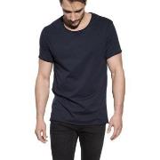 Bread and Boxers Crew Neck Relaxed Marine økologisk bomull X-Large Her...