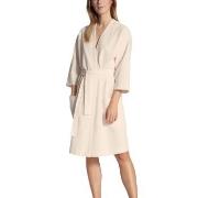 Calida Cosy Shower Bathrobe Krem bomull Small Dame