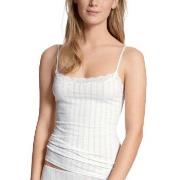 Calida Etude Toujours Spaghetti-Top Hvit bomull Small Dame