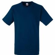 Fruit of the Loom Heavy Cotton T Marine bomull Medium Herre