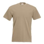 Fruit of the Loom Valueweight Crew Neck T Khaki bomull Large Herre