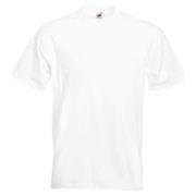 Fruit of the Loom Valueweight Crew Neck T Hvit bomull Large Herre