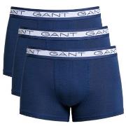 Gant 3P Basic Cotton Trunks Marine bomull Small Herre