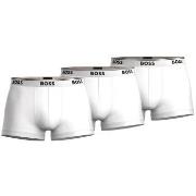 BOSS 6P Cotton Stretch Trunks Hvit bomull Medium Herre