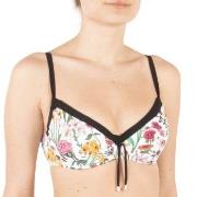 Chantelle Flowers Underwire Bikini Bra Hvit m Blomste F 75 Dame