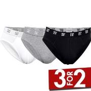 CR7 Cristiano Ronaldo 3P Basic Brief Svart/Hvit bomull Medium Herre