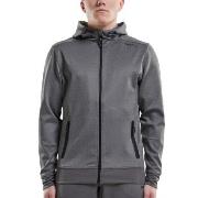 Craft Noble Full Zip Hood Men Mørkgrå  polyester X-Large Herre