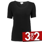 Damella Bamboo  31302 T-Shirt Svart Bambus X-Large Dame
