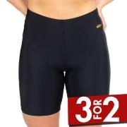 Damella Meg Basic Long Bikini Boxer Svart 46 Dame