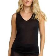 Damella Silk Tank Top Svart silke Small Dame