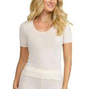 Damella Wool And Silk T-Shirt Vanilje ull 46 Dame