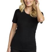 Damella Wool T-Shirt Svart merinoull Medium Dame