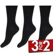 Decoy Strømper 3P Bamboo Socks Svart Strl 37/41 Dame