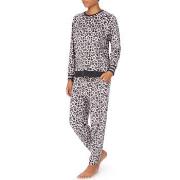 DKNY Lounge Life Jogger Set Leopard polyester Medium Dame