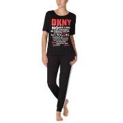 DKNY Only In DKNY T-shirt And Jogger Set Svart viskose Medium Dame