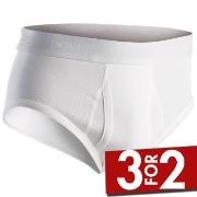 Dovre Brief With Fly Hvit bomull X-Large Herre