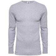 Dovre Long Sleeve Crew Neck Grå bomull Small Herre