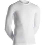 Dovre Long Sleeve Crew Neck Hvit bomull Medium Herre