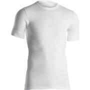 Dovre Rib T-Shirt Hvit bomull Small Herre