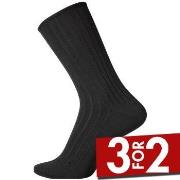 Egtved Strømper Cotton No Elastic Socks Svart Str 45/48 Herre