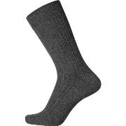 Egtved Strømper Wool Broadrib Sock Mørkgrå  ull Str 40/43