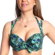 Missya Rose Bikini Strapless Halterneck Print Grønn D 80 Dame