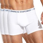 Panos Emporio 3P Base Bamboo Cotton Boxer Hvit Large Herre