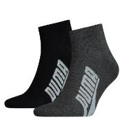 Puma Strømper 2P Lifestyle Quarter Sock Svart Str 39/42