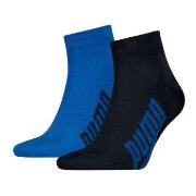 Puma Strømper 2P Lifestyle Quarter Sock Blå Str 39/42