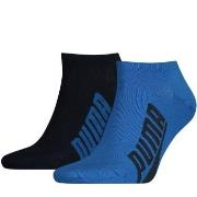 Puma Strømper 2P Lifestyle Sneaker Sock Svart/Blå Str 43/46